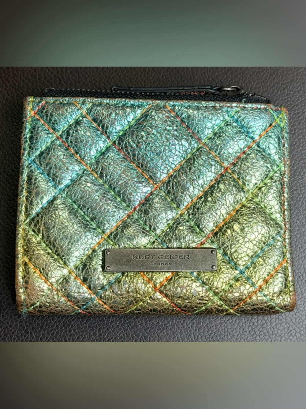 Kurt Geiger London Quilted Leather Bifold Wallet